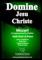 Domine Jesu Christe SAB choral sheet music cover